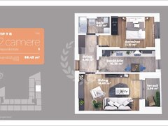 Titan, apartament 2 camere, decomandat, metrou, sector 3